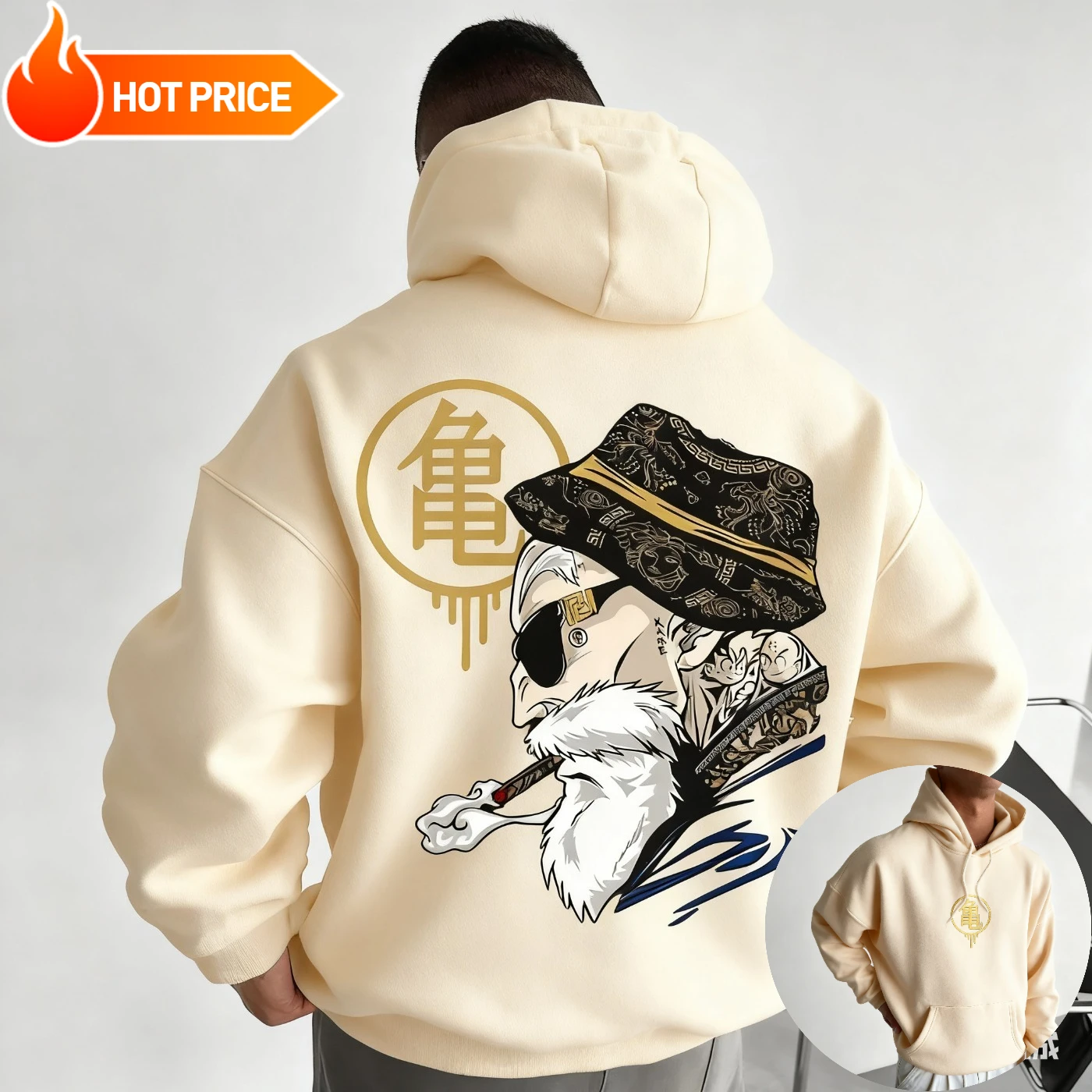 Master Roshi Dragon Ball Saiya - Winter Clothing Vintage ulasan dan harga