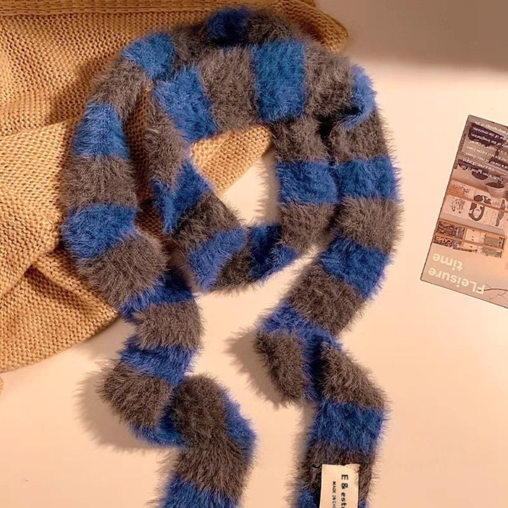 Knitted Y2K Girl Stripe Scarf  - Y2K Winter Clothing ulasan dan harga