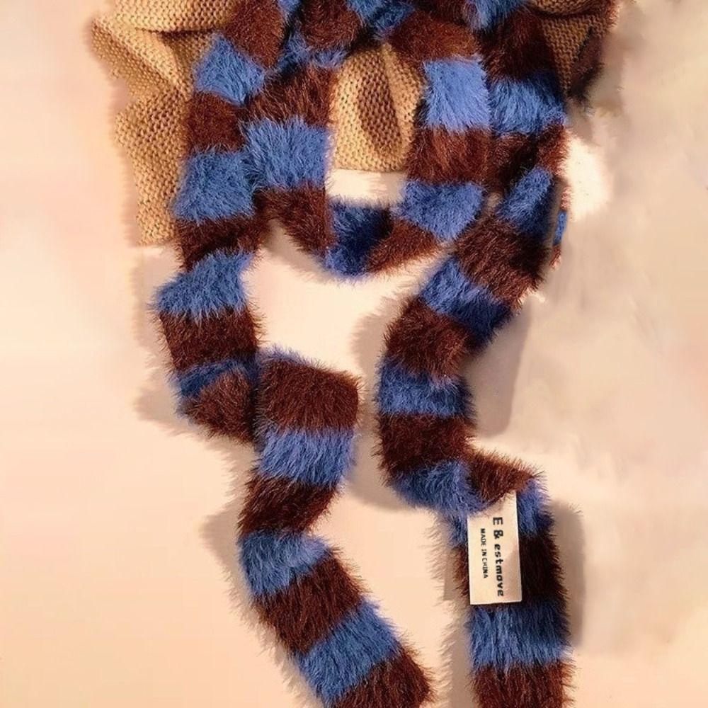 Knitted Y2K Girl Stripe Scarf  - Y2K Winter Clothing ulasan dan harga