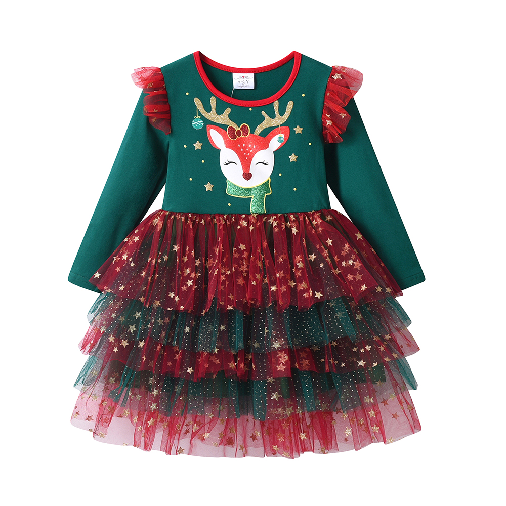 DXTON New Year Girls Dress Lay - Winter Clothing Dress Up ulasan dan harga