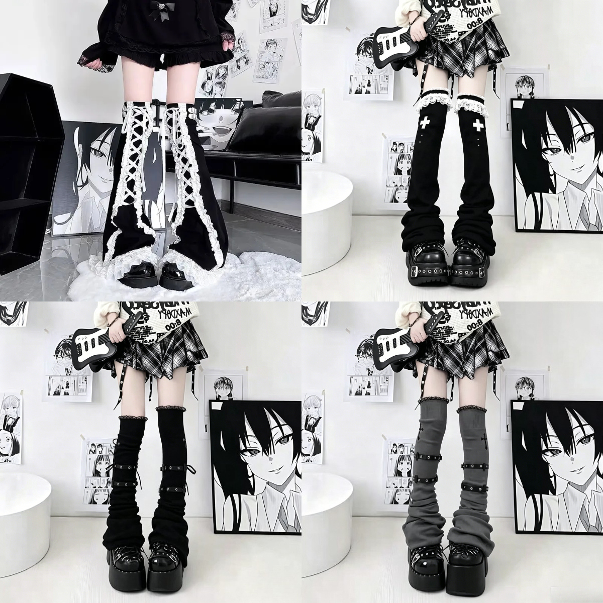 Korean Subculture Y2K Spicy Gi - Winter Clothing Leg Warmers ulasan dan harga