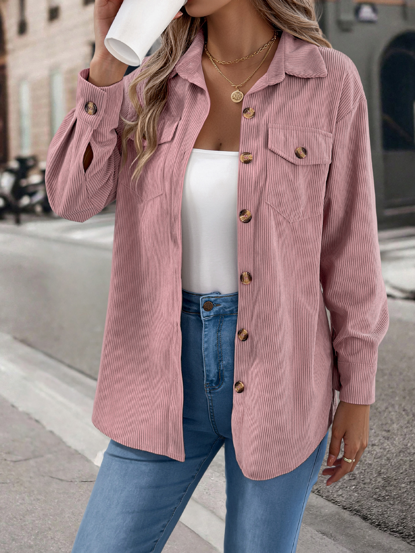 Autumn Winter Casual Single Br - Winter Clothing Women Sale ulasan dan harga