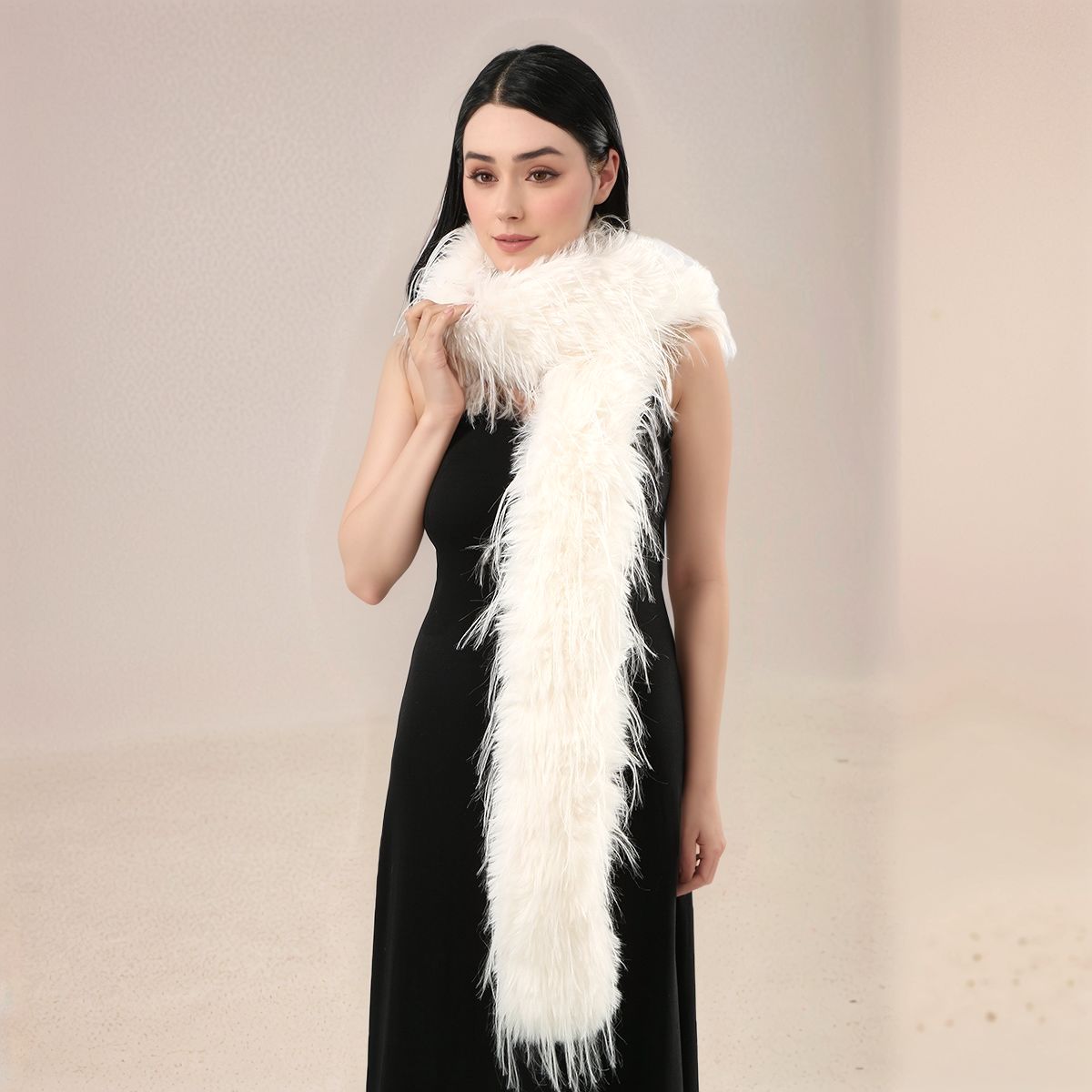 Women Faux Rabbit Fur Long Sca - Winter Clothing Women Sale ulasan dan harga